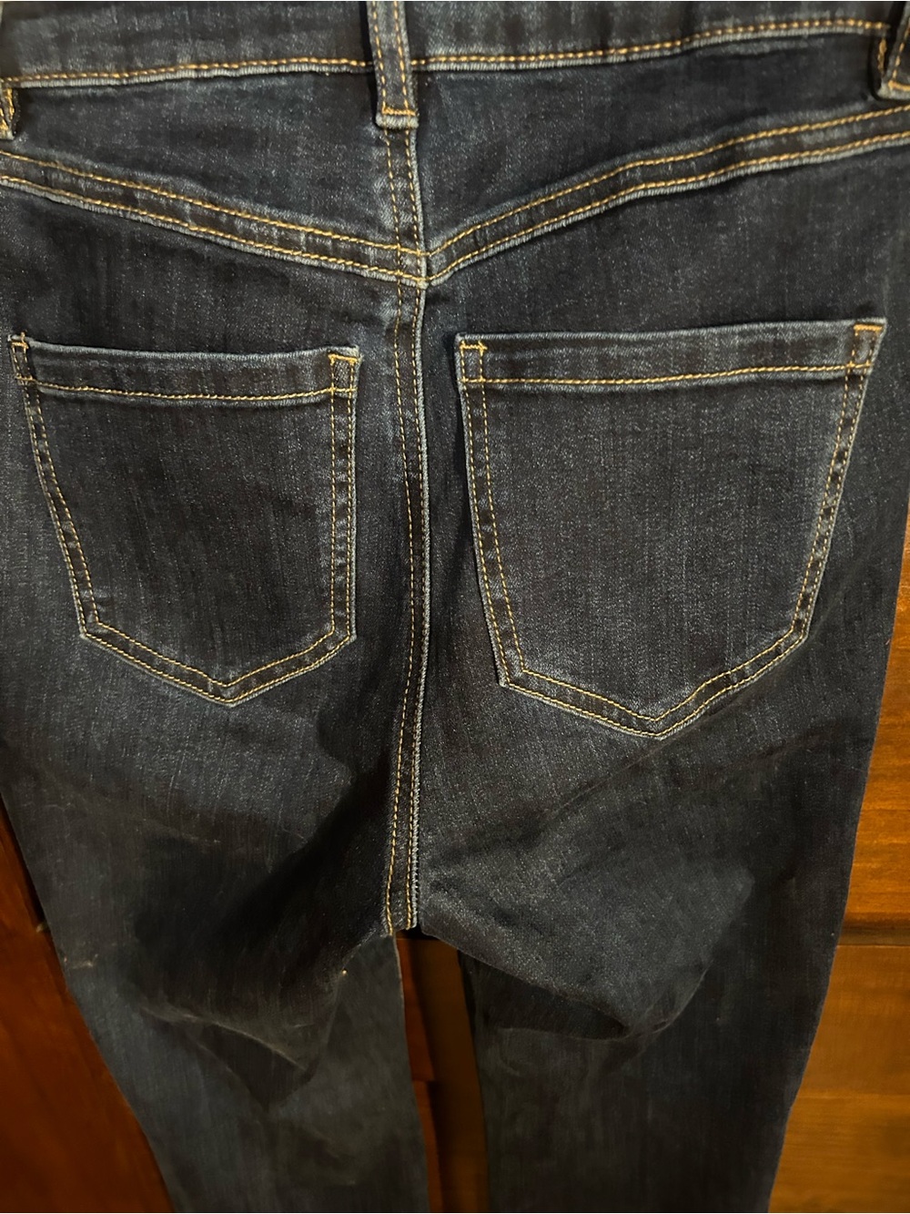 Laura Women's Straight-Leg Stretch Jeans — Dark Blue. Like new. - Picture 3 of 3